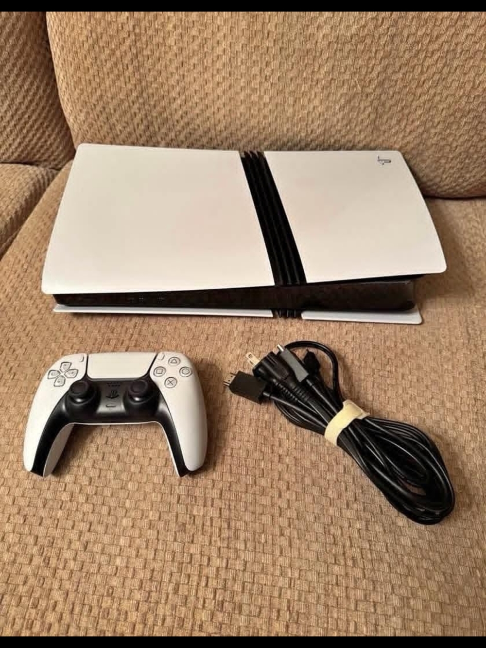 Sony PlayStation 5 Slim White Console with DualSense Controller